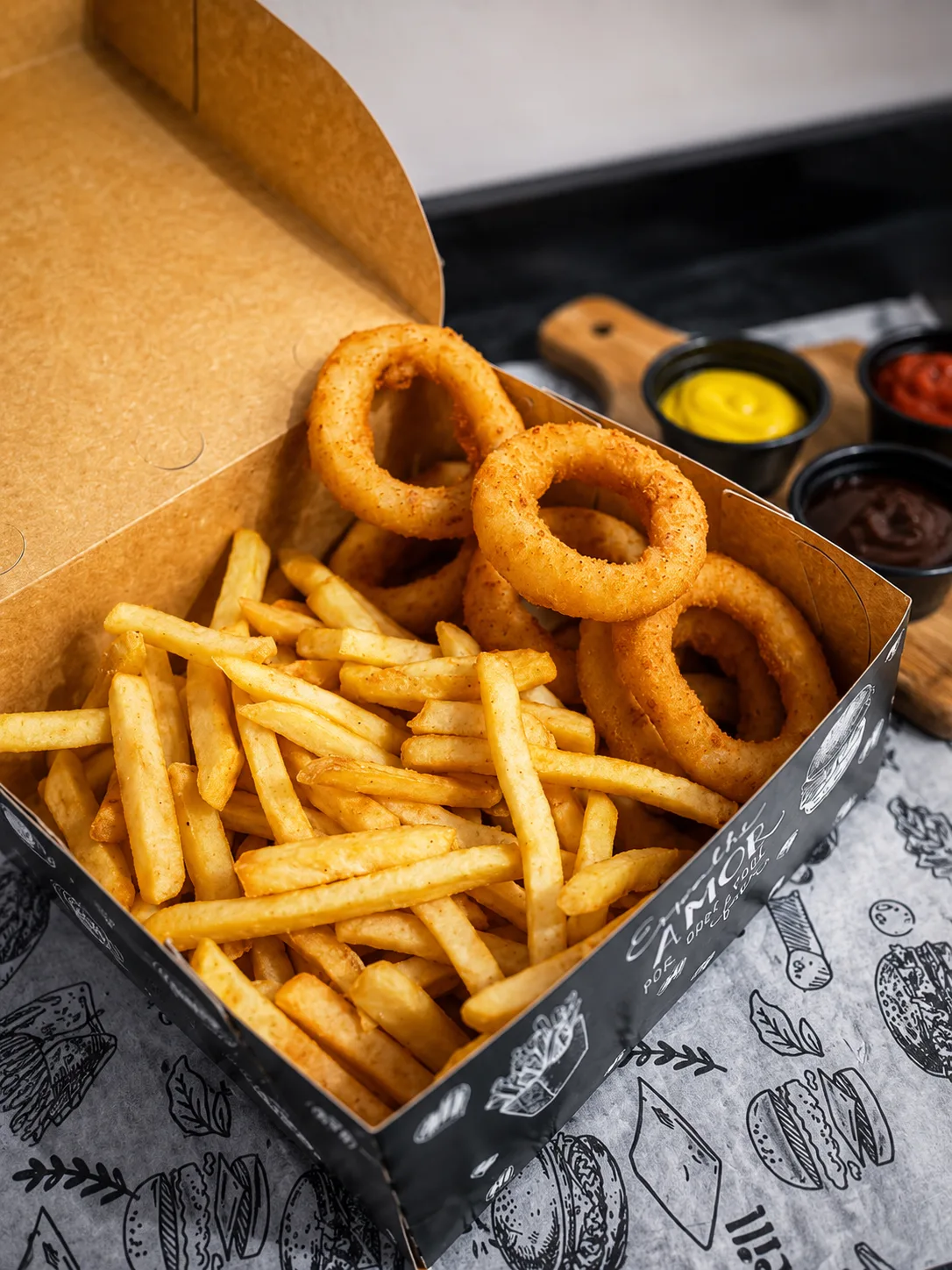Porção Gran Onion Fries